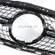 Front Diamond Black Grilles Grill Fit 2014-2016 For Mercedes Benz W212 E350/E550