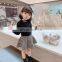 Girls autumn skirt suit 2020 girls bottoming shirt vest three-piece set