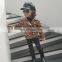 autumn winter baby girls leopard pu leather jacket fashion baker jacket wholesale casual children outfit