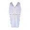 2019 Sexy See Through V-Neck Bats Sleeve V Back Loose Summer Beach Dress Lace Tunic Women Beachwear Plus Size Sarong Plage