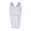 2019 Sexy See Through V-Neck Bats Sleeve V Back Loose Summer Beach Dress Lace Tunic Women Beachwear Plus Size Sarong Plage