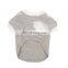 Wholesale Designer Cheap Cotton Pet Hot Fashion Grey Summer Dog Clothes