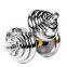 Plating Dumbbell Set With Colorful Bar Double Clip and Foam Union Lever