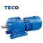 TECO brand R series helical geared motor