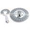 LED light white ABS plastic multi-functional huge rain overhead shower and handheld shower head