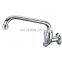 304 Stainless Steel Chrome plating cross handle modern stylish kitchen faucet