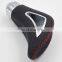 Car Accessories Triangle Gear shift knob real leather white stitch manual shift knob