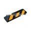 TOP Quality Black & Yellow Recycled Traffic Safety Rubber Wheel Stopper PS024