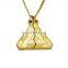 New hot sale two-in-one triangle two halves split men friendship long-lasting stainless steel necklace  pendent