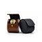 New high-grade PU leather snap on portable single travel watch  packing box storage bag