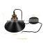 Black Metal Cover Pendant Light for Coffee Bar Restaurant