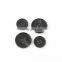 Black engraved natural cow buffalo horn buttons