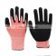 CE Level 5 Anti cut Gloves Cut Resistant Gloves Sandy Nitrile Coated Gloves for Glass Woking