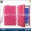 china supplier zipper flip leather case cover for samsung tab 4