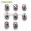 Topearl Jewelry Assorted Latest Design Bead Stainless Steel European Charm Bead Pink White Silver TCP05