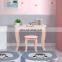 Tri-Folding Mirror Desk for Girls  Dressing Table