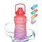personalized colorful plastic protein anti slip spice eco friendly leak proof shaker poly-clear 24oz fitness bottles