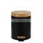 Round bathroom stainless steel trash can bamboo thin cover pedal waste can indoor pedal bin