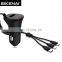 Universal USB Car Charger with USB and Cable 3 in 1 Car Charger  for iPhone Samsung Micro