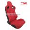 Red with lattice Upholstery JBR1074 single slider Suede for Sports Car Use Racing Car Seat