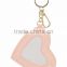 guangzhou supplier heart shape leather key chain key ring cute key holder for decoration