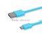 Tangle-free high quality colorful multi charging cable USB cable