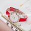 SHENGKE Elegant Lady Watch Simple Dial Soft Leather Band Japanese Quartz Movement K8033L women digital watches Reloj Para Mujer