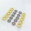 HLD factory wholesale yellow color BRASS&SS 16L 18L Cap Prong snap button for clothes