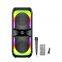 New Product Outdoor Portable Dual 4 Inch Deep Bass Long-Term Playback RGB Lights With Display Screen Speaker