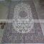2015 Handmade Green and Grey colour Chinese Knot Braid Carpets and Rugs for Living Room