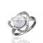 Fan shape new design pearl finger ring