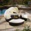 Modern KD rattan outside pool sunbed prices/round canopy bed                        
                                                Quality Choice