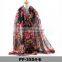 Wholesale Pretty Floral Scarf Fashionable Flowers Printed Scarves For Women