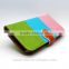 colorful beltloop flip magnetic stand wallet leather cases with window for htc one m7
