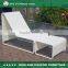 outdoor rattan pool/garden/patio chaise lounge chair with ottoman