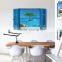 ALFOREVER seaside style window frame wall decals