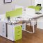 Latest Modern aluminium t shaped 2 person office desk(SZ-WST741)