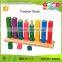 Math Game Wooden Fraction Tower Activity Set Percent Cubes Kids Learning Resources