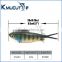 Top quliaty TPR strong VMC hook masky Vibe Soft Fishing Vibe Lure 95mm 20g OEM accept 9 colors available                        
                                                Quality Choice