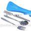 Stainless Travel flatware with spoon fork and chopsticks sets