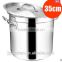 Stainless Steel stock pot with sandwish bottom and low price, high mirror polishing