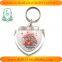 Blank Acrylic Key Chains Insert Photo plastic Keyrings heart Keychain