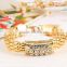 Fashionable Women's crystal dubai gold jewelry Set/