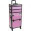 Pro 4 Wheels 4 in 1 Rolling Makeup Cosmetic Train Case