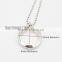 DIY stainless steel silver Pendant Photo Frame photo locket pendant necklace