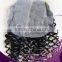 100% Brazilian human Hair Extensions kinky curly Lace Closure Handsewn