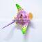 5 inch Glitter Surface Butterfish eat Dollars Little Fish 3d Plastic Fridge Magnet