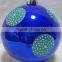 20CM Good Quality Plastic Ball With Hand Painting Big Plastic Bauble