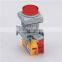 22mm IP65 Waterproof Illuminated SquareType Round Head Momentary Push Button Switch LED/Neon (LXLS22)