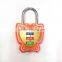 2015 New design cute colorful butterfly shape combination lock for gift